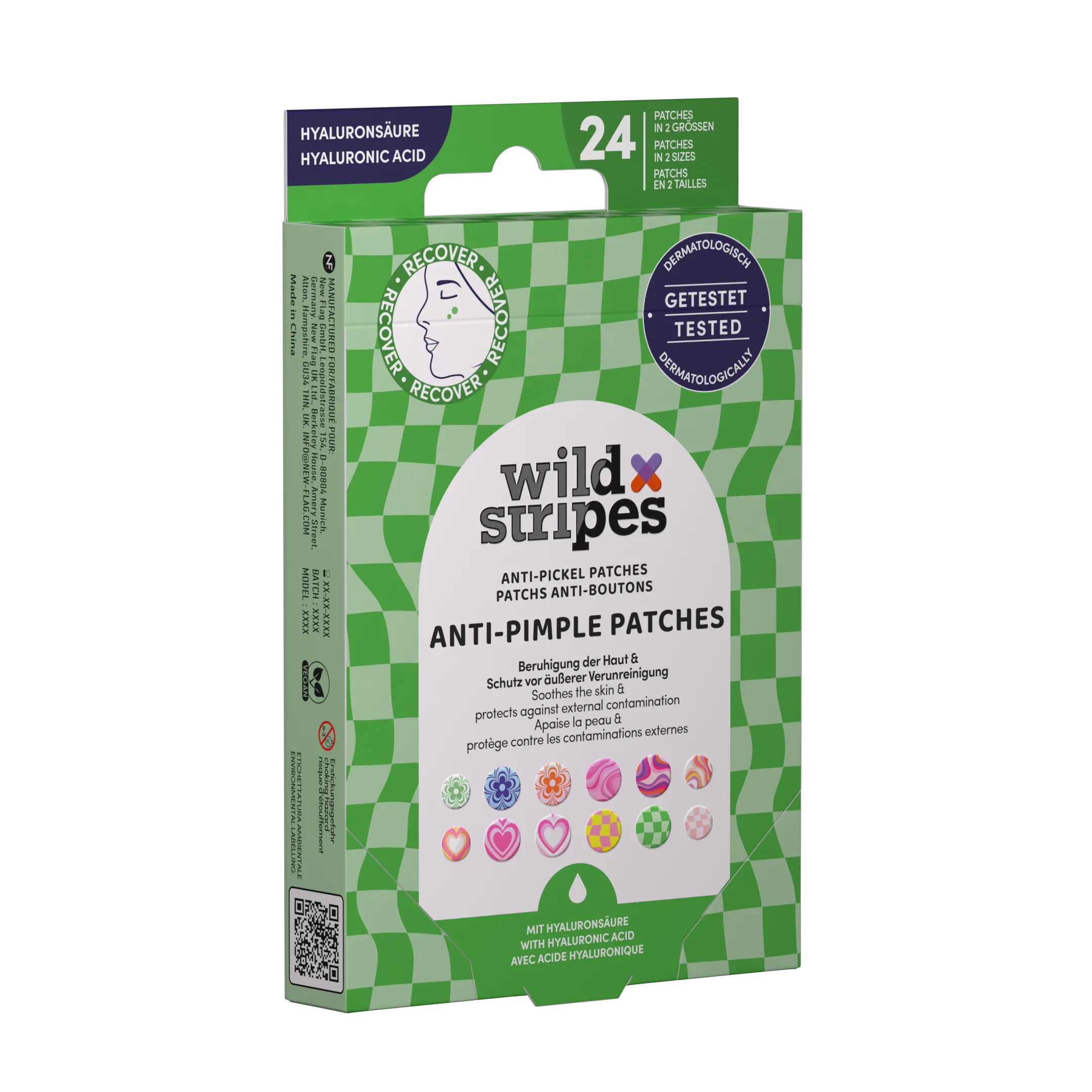 Wild Stripes Anti-pimple Patches Groovy Protect (24 stuks)