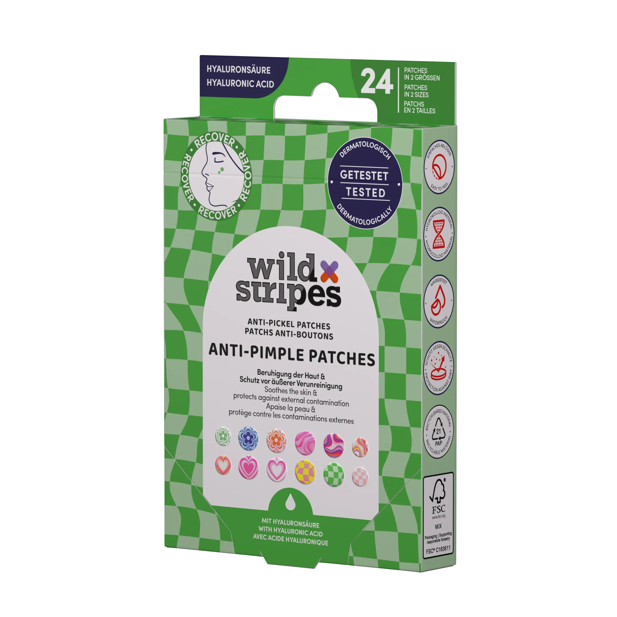 Wild Stripes Anti-pimple Patches Groovy Protect (24 stuks) - image 2