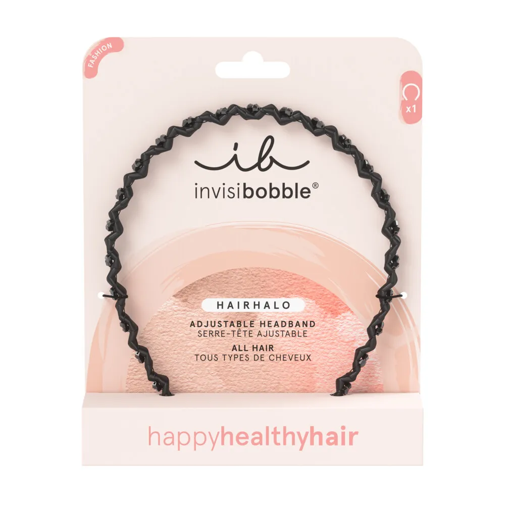 Invisibobble Hairhalo Black Sparkle (1 stuk)