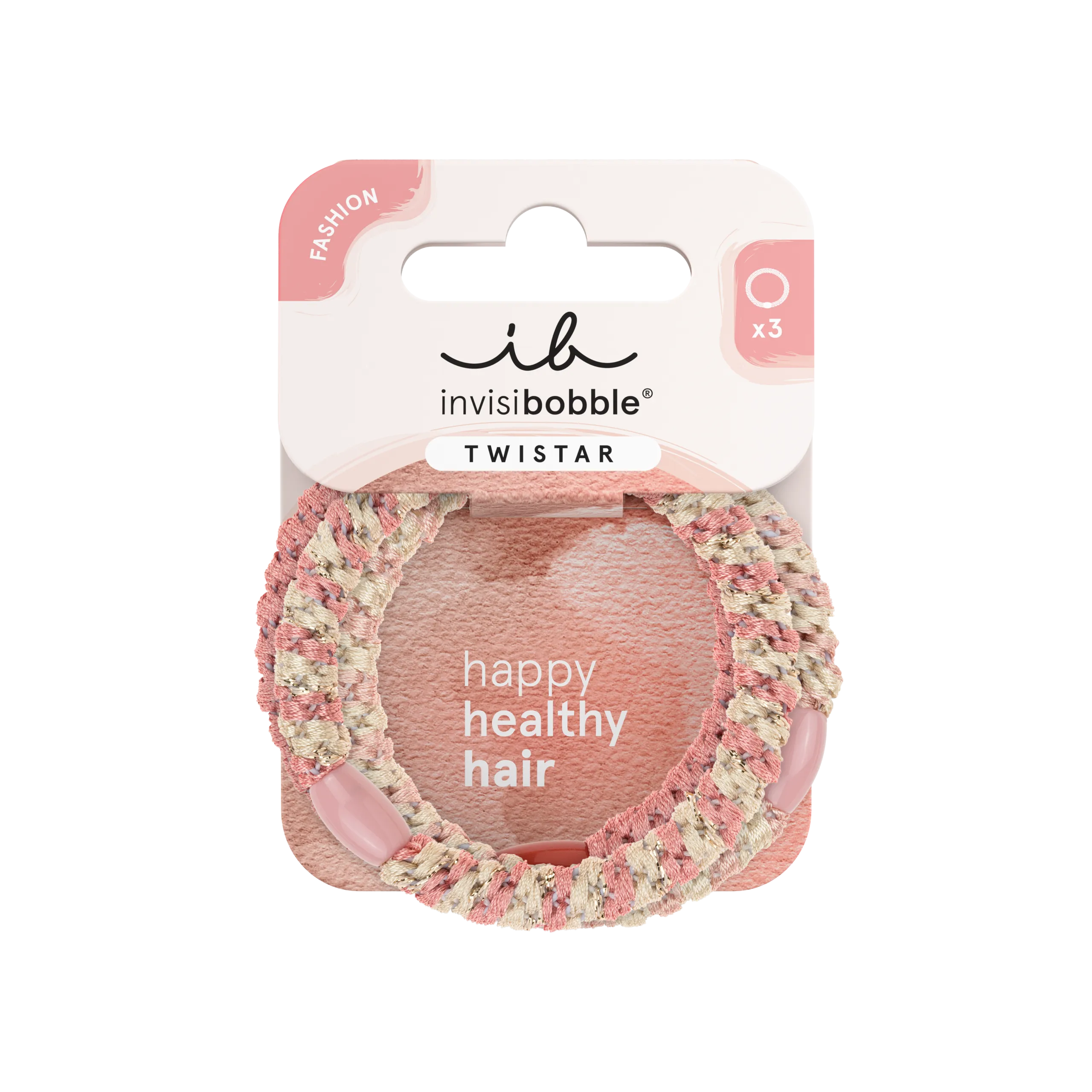 Invisibobble Twistar Blush Braids (3 stuks)