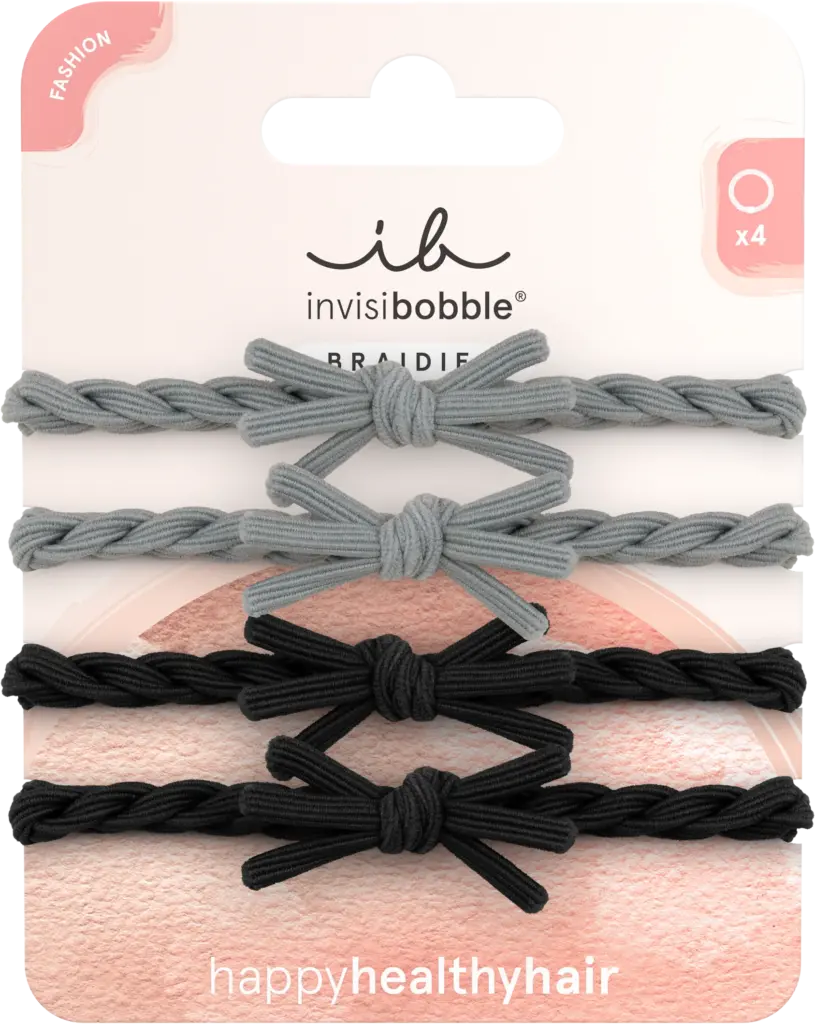 Invisibobble Braidies Neutral Nights (4 stuks)