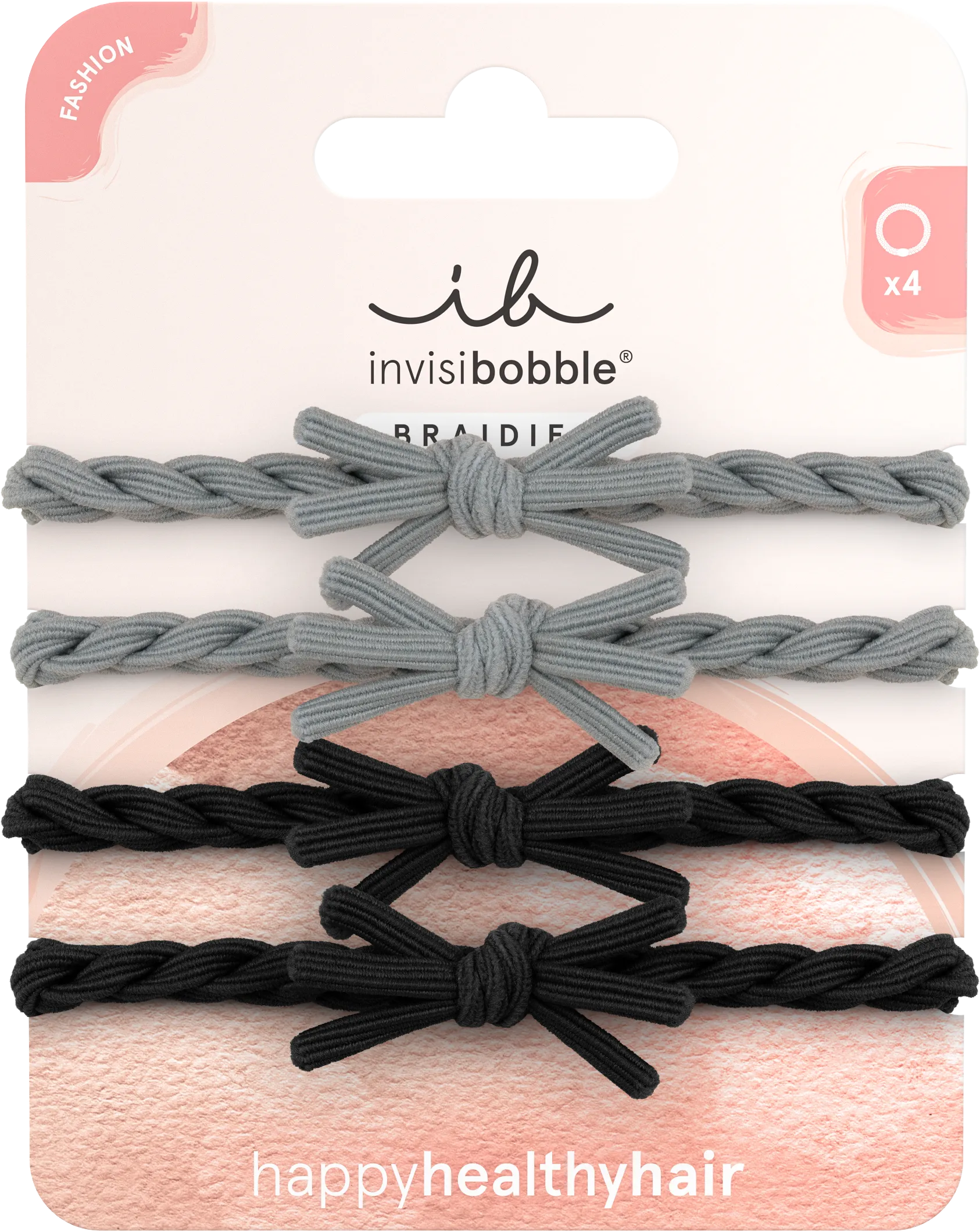 Invisibobble Braidies Neutral Nights (4 stuks)