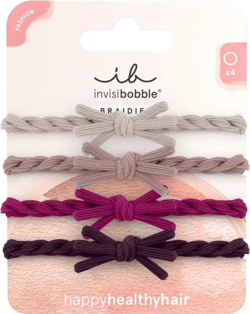 Invisibobble Braidies Rosy Romance (4 stuks)