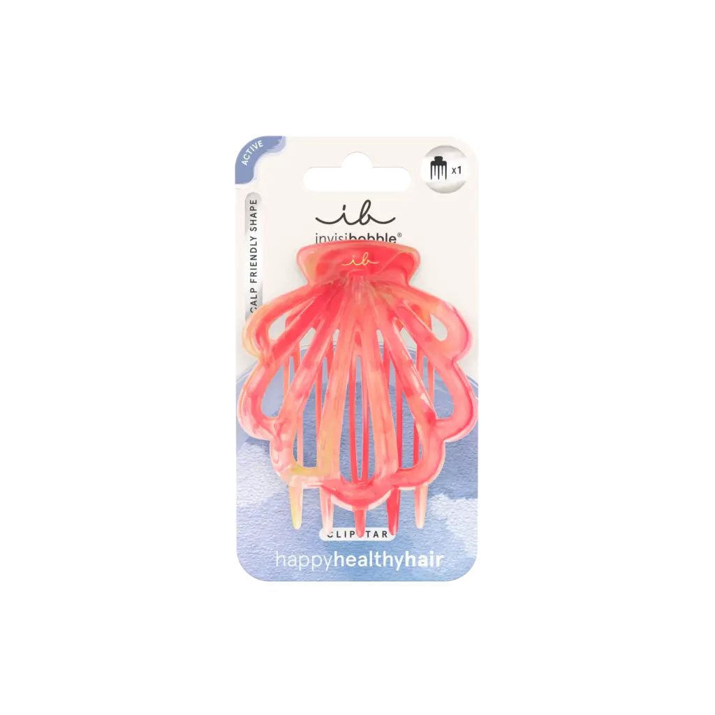 Invisibobble Clipstar Active Coral Hug M (1 stuk)