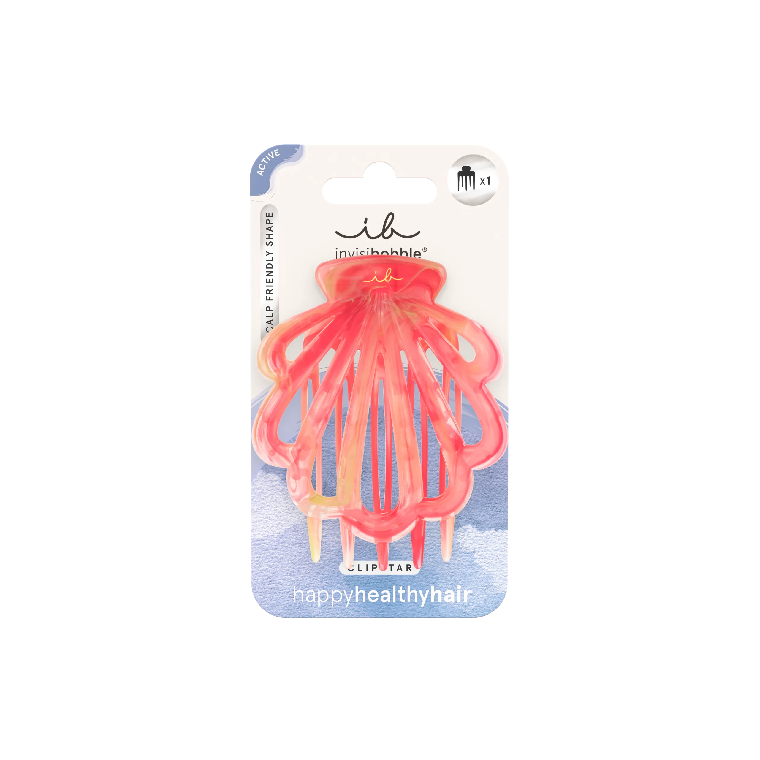 Invisibobble Clipstar Active Coral Hug M (1 stuk)