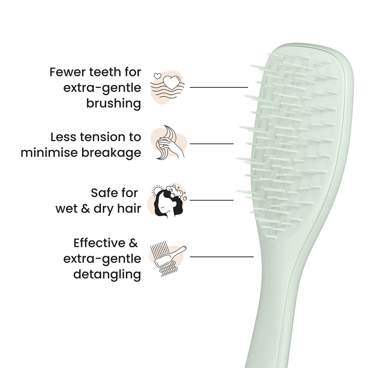 Tangle Teezer Ultimate Detangler Extra Gentle Eucalyptus (1 stuk) - image 5