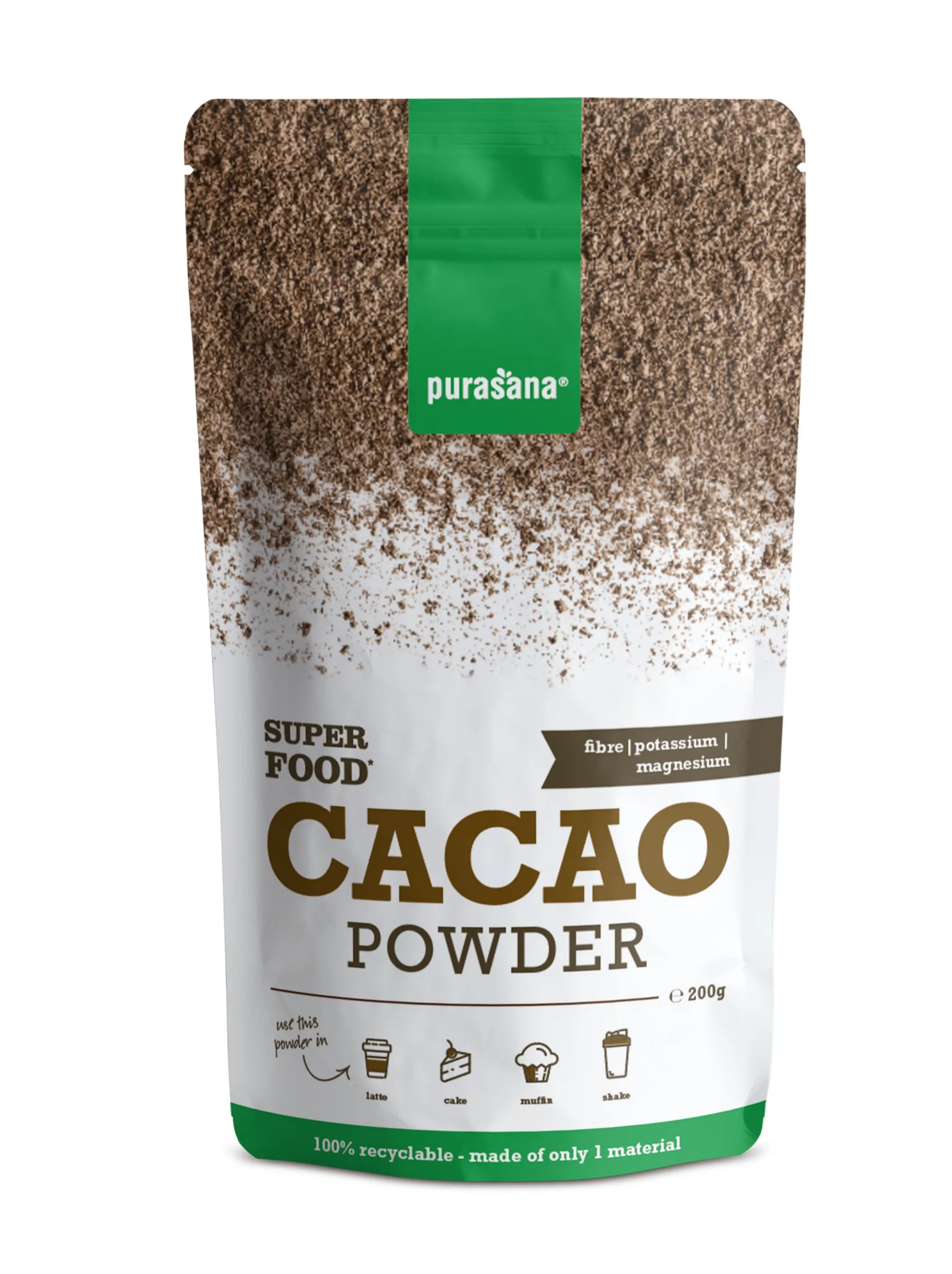 Purasana Cacaopoeder (200 gr)