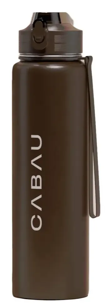 Cabau Bloom Bottle Stainless Steel Chocolate (1 stuk)