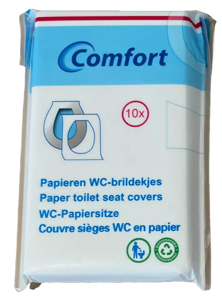 Comfort Papieren Wc-brildoekjes (10 stuks)