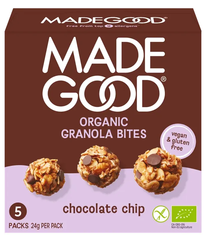 Madegood Made Good Organic Granola Bites Chocolate Chip (5 stuks)