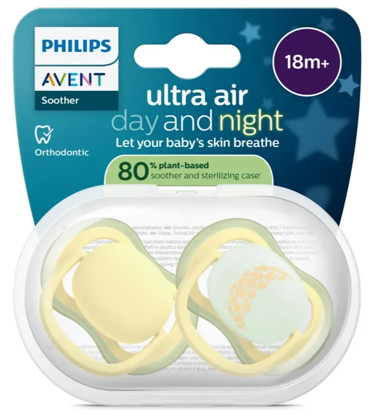 Philips Avent Avent Day & Night Fopspeen 18m+ (2 stuks)
