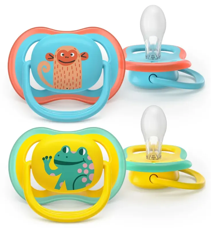 Philips Avent Avent Ultra Air Fopspeen Kikker Aap 18m+ (2 stuks)