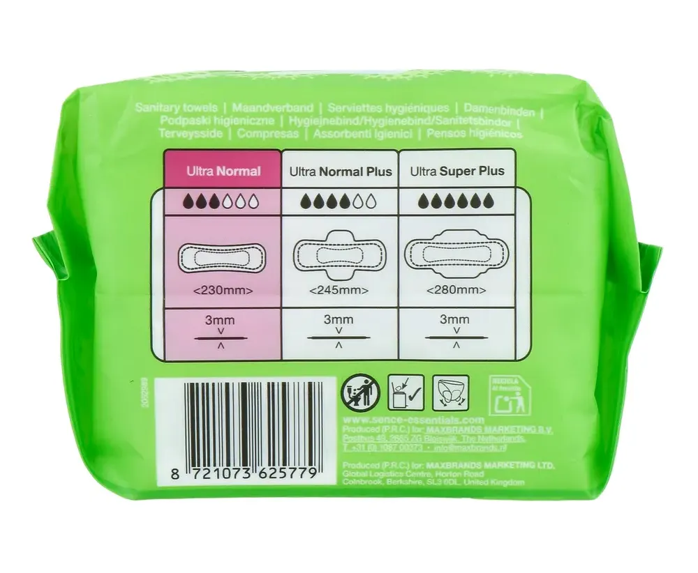 Sence Beauty Ultra Normal Maandverband (12 stuks)