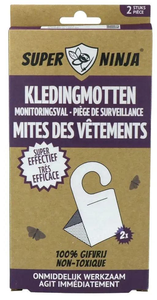 Super Ninja Kledingmotten Vanger (2 stuks)