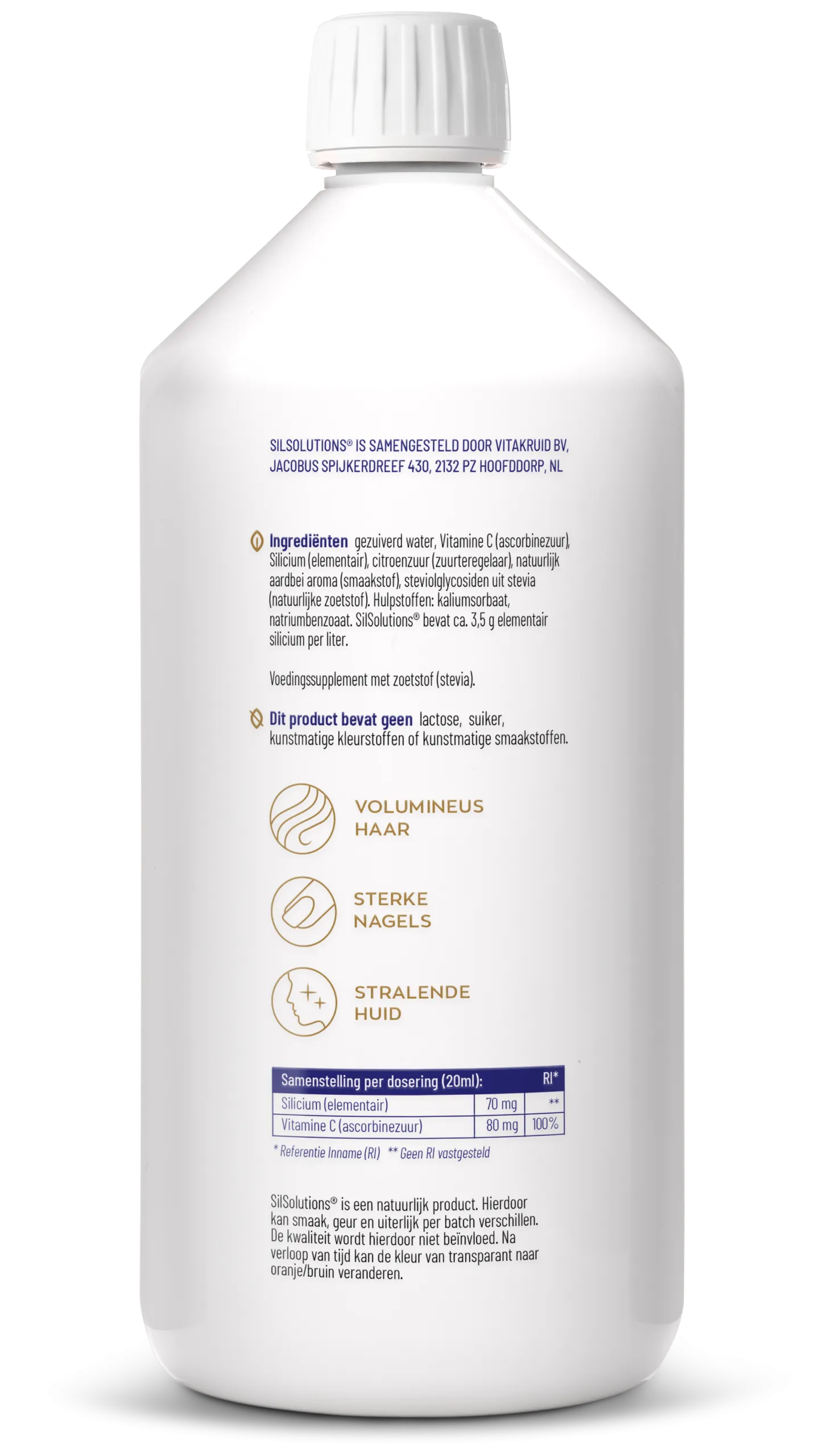 Vitakruid SilSolutions 1000 - Aardbei (1000 ml)