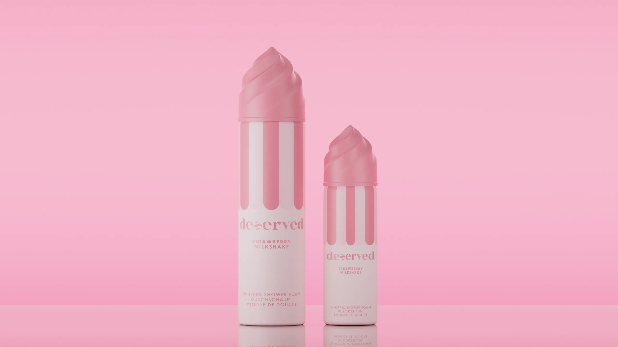 Deserved Whipped Foam Strawberry Milkshake (100 ml)