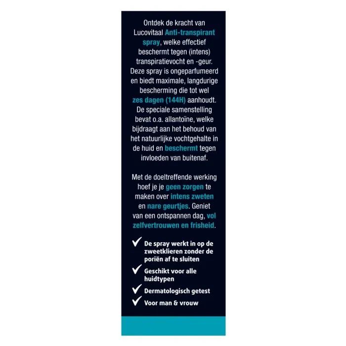 Lucovitaal Anti-Transpirant Spray (40 ml) - image 2
