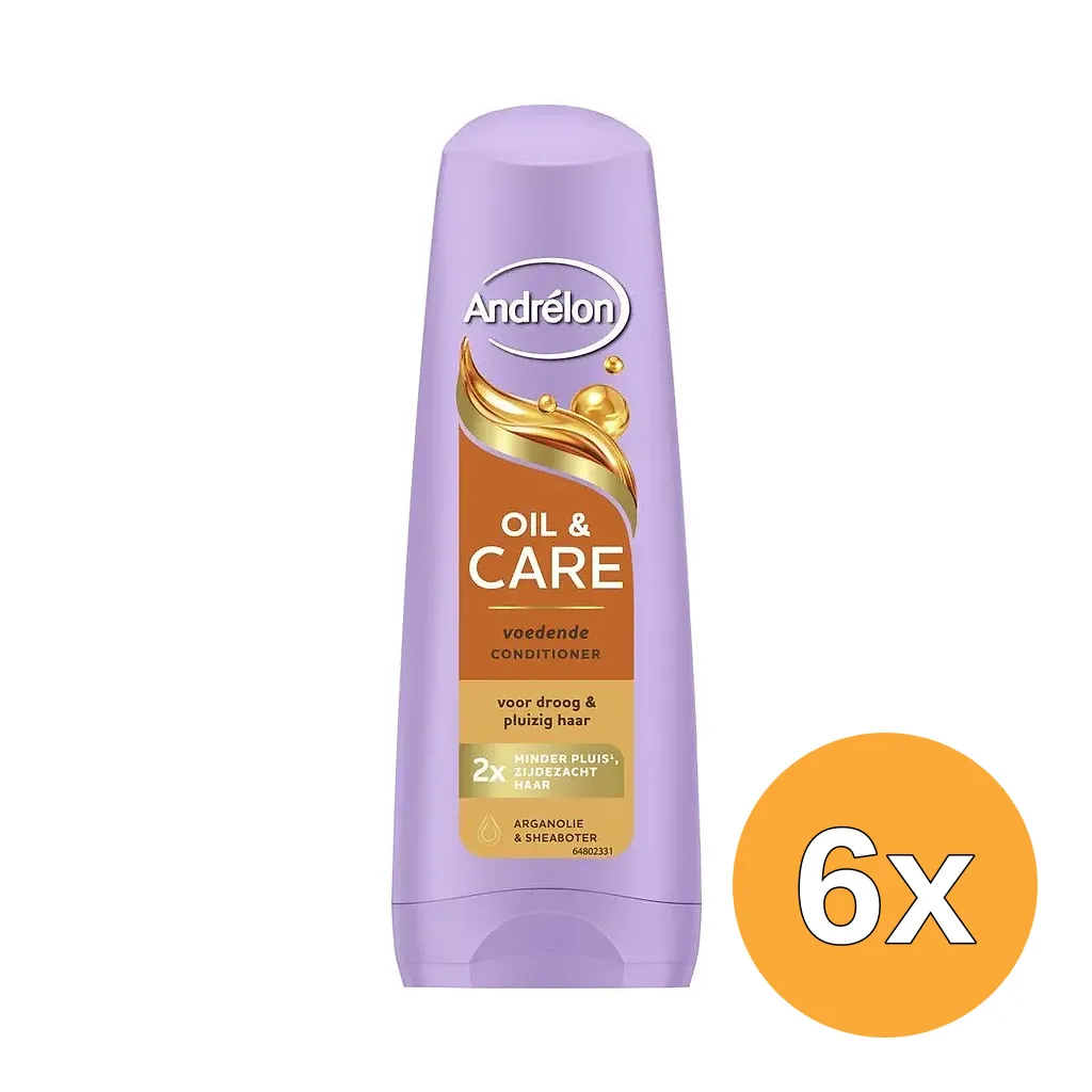 6x Andrelon Conditioner Oil & Care Voedend (200 ml)