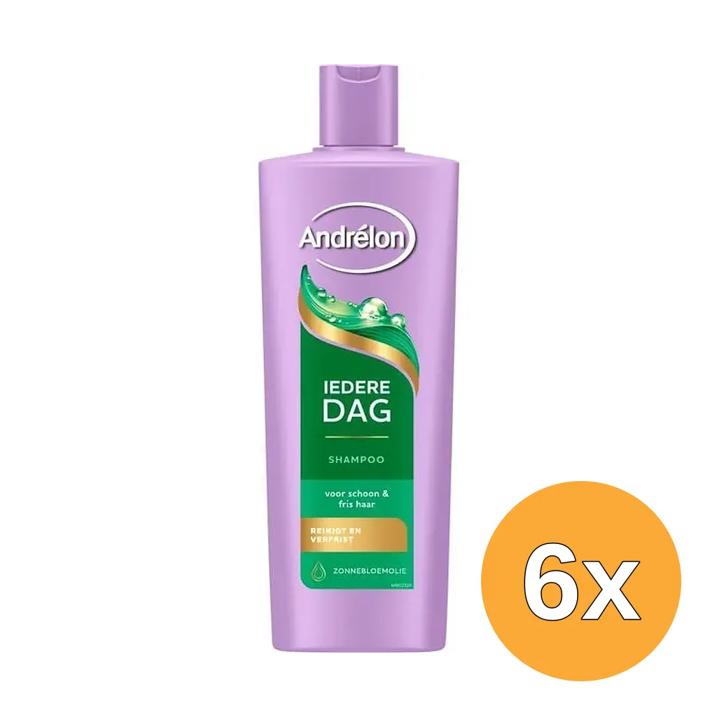 6x Andrelon Men Shampoo Iedere Dag (400 ml)