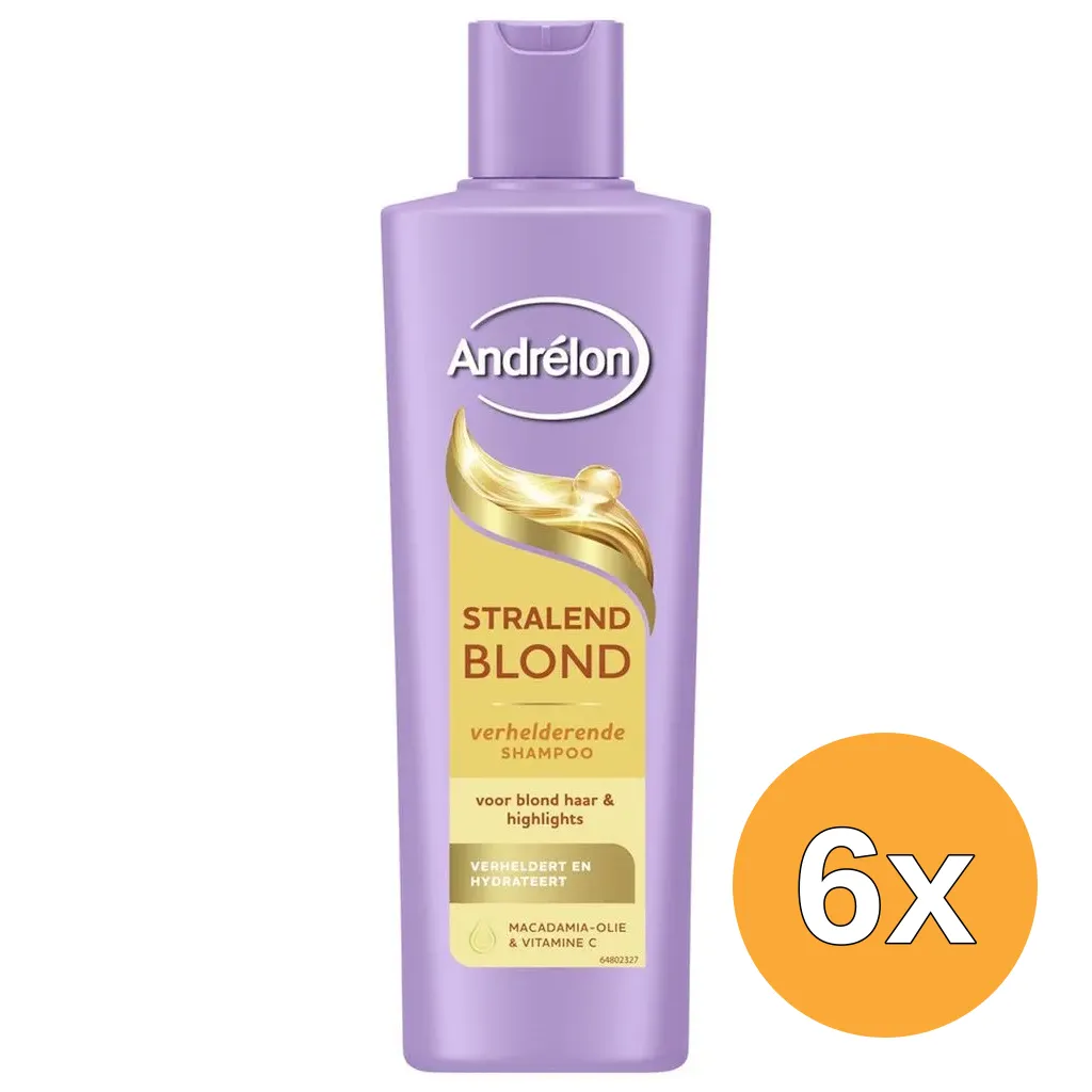 6x Andrelon Stralend Blond Shampoo (250 ml)