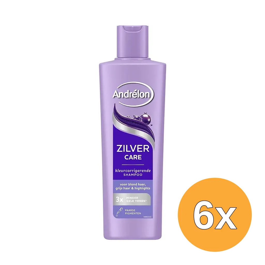 6x Andrelon Shampoo Zilver Care (250 ml)