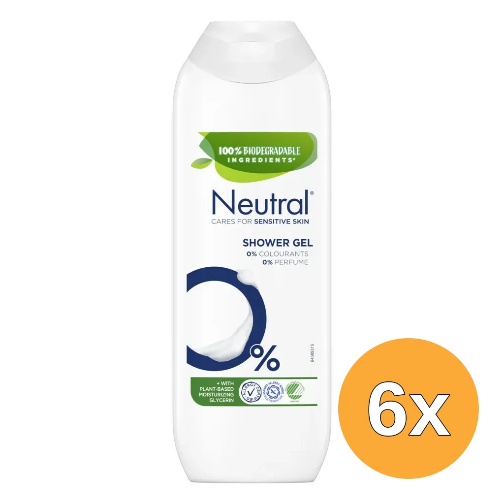 6x Neutral Showergel (250 ml)