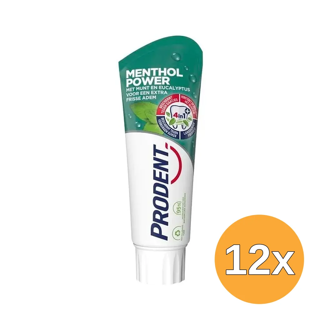 12x Prodent Tandpasta Menthol Power (75 ml)