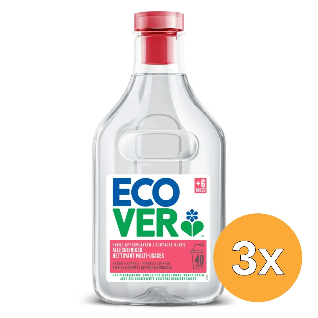 3x Ecover Allesreiniger Magnolia & Bamboo (1000 ml)