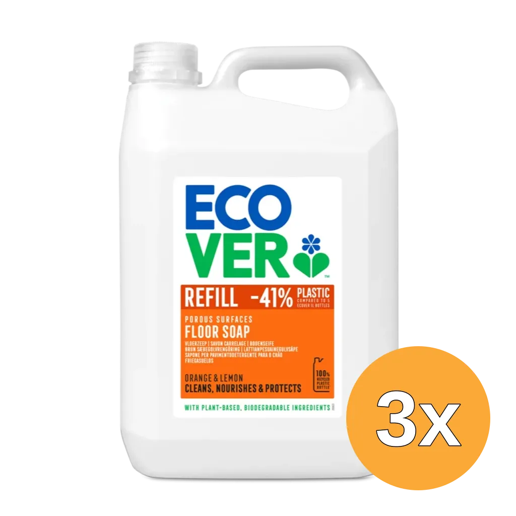 3x Ecover Vloerzeep (5000 ml)