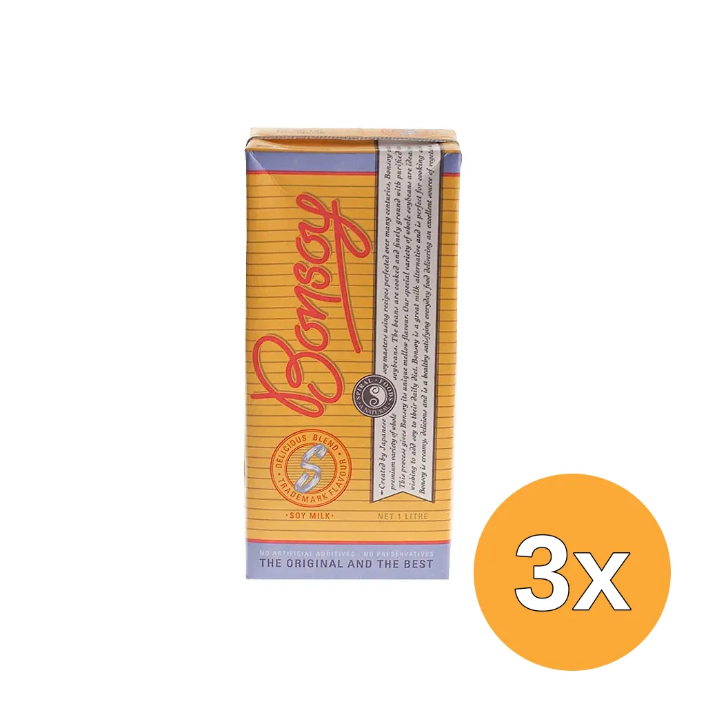 3x TerraSana Bonsoy sojadrink (1000 ml)