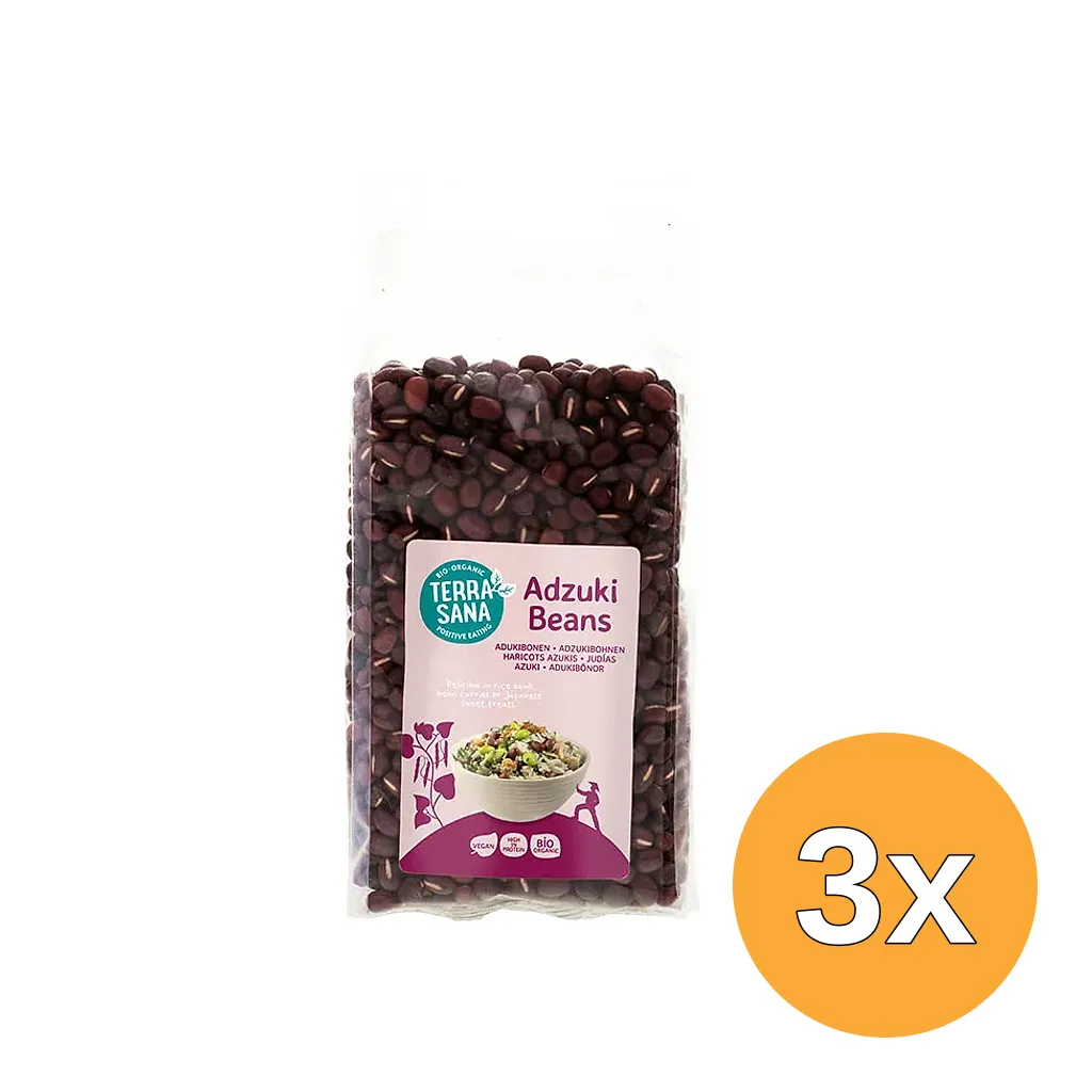 3x Terrasana Adukibonen Rood Bio (350 gr)
