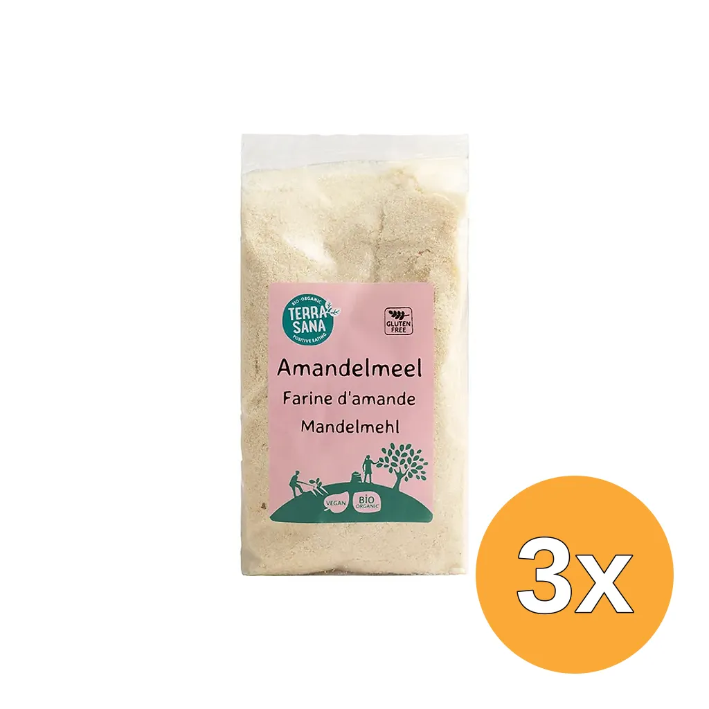 3x Terrasana Amandelmeel Bio (250 gr)