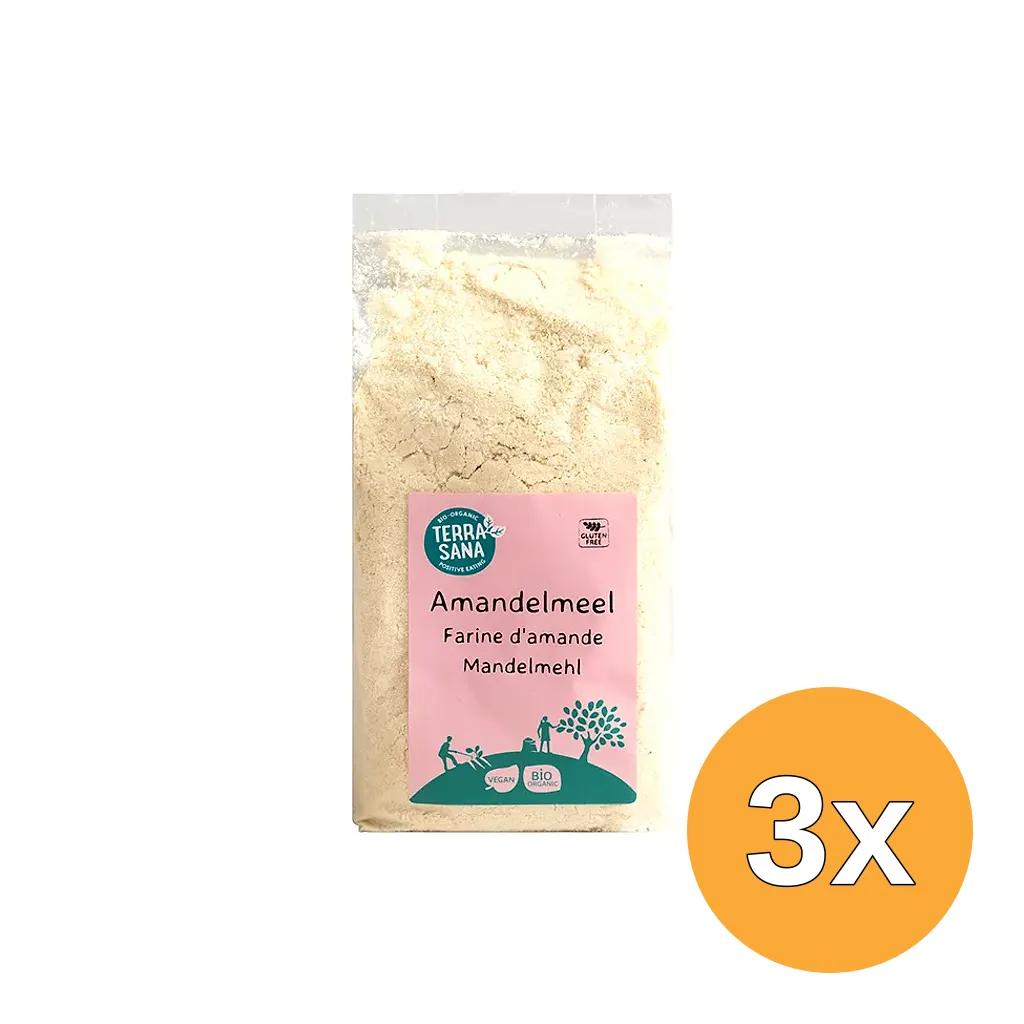 3x Terrasana Amandelmeel Bio (500 gr)