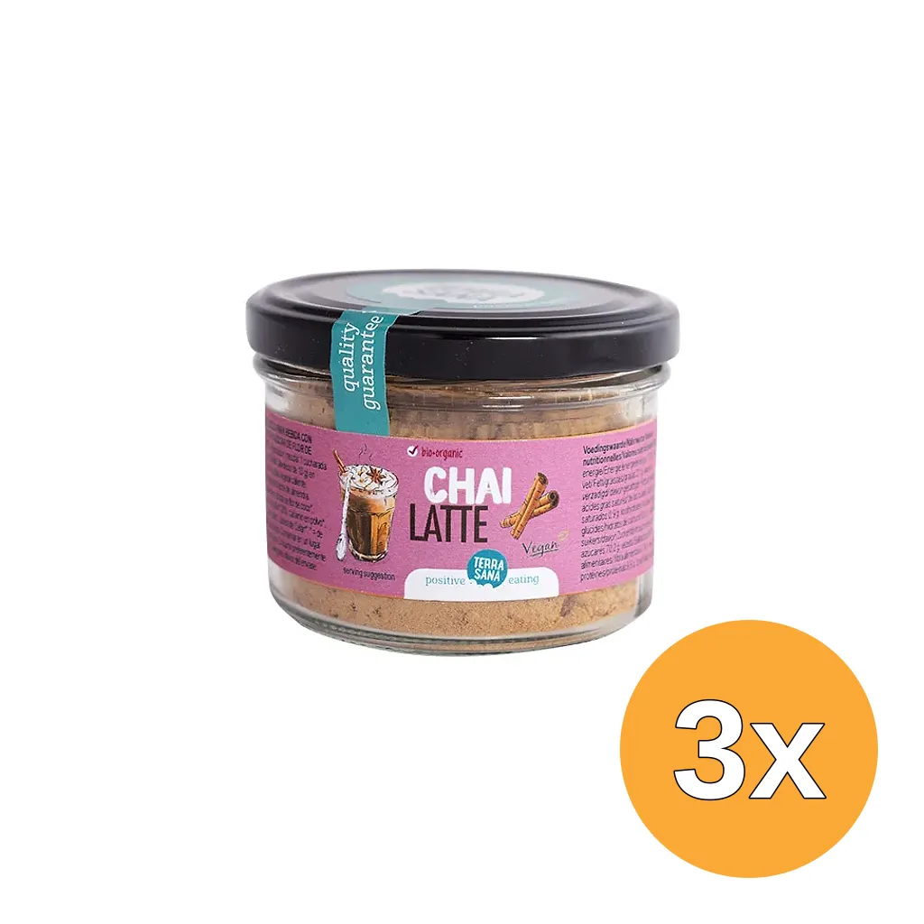 3x Terrasana Chai Latte Bio (120 gr)