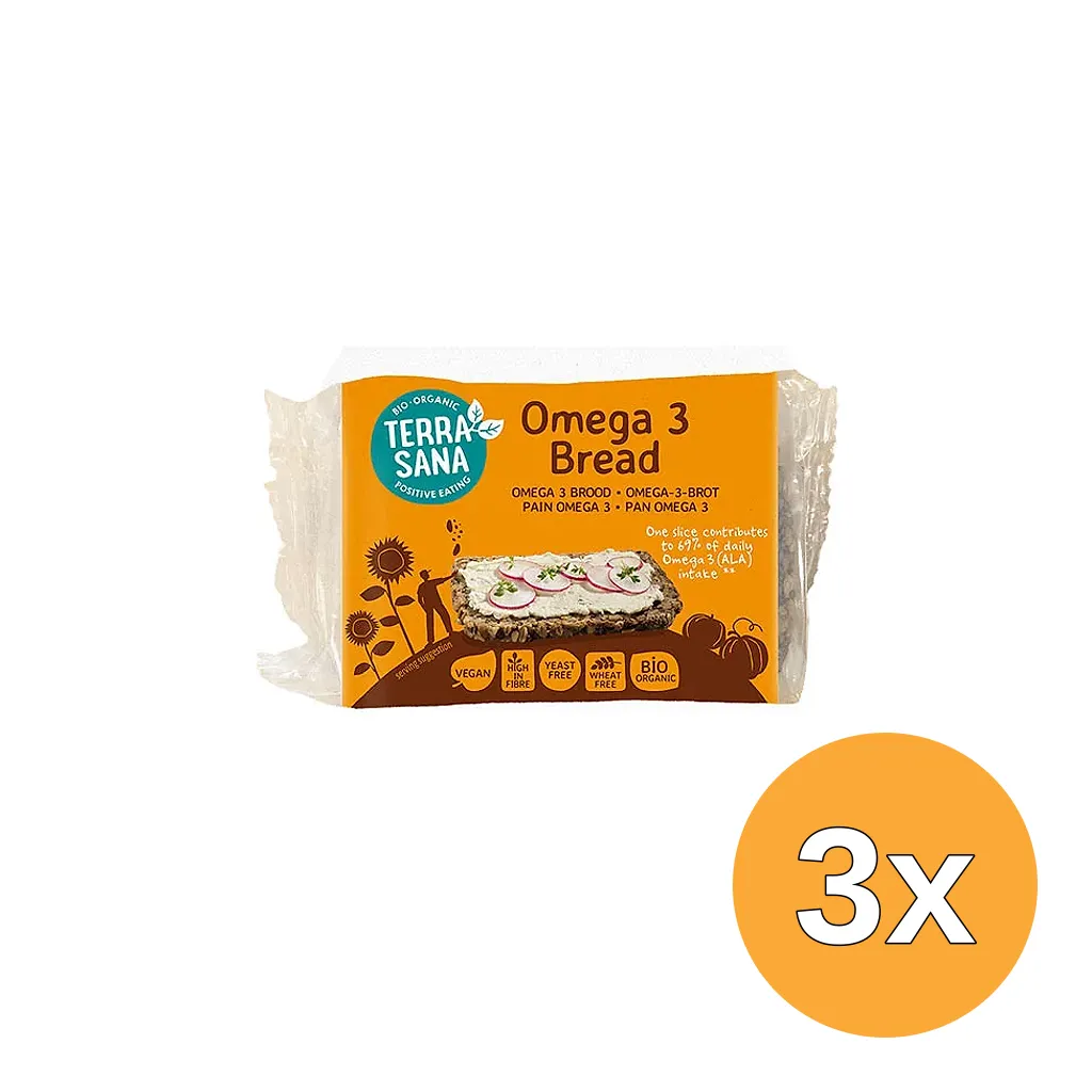 3x Terrasana Omega 3 Brood Bio (300 gr)