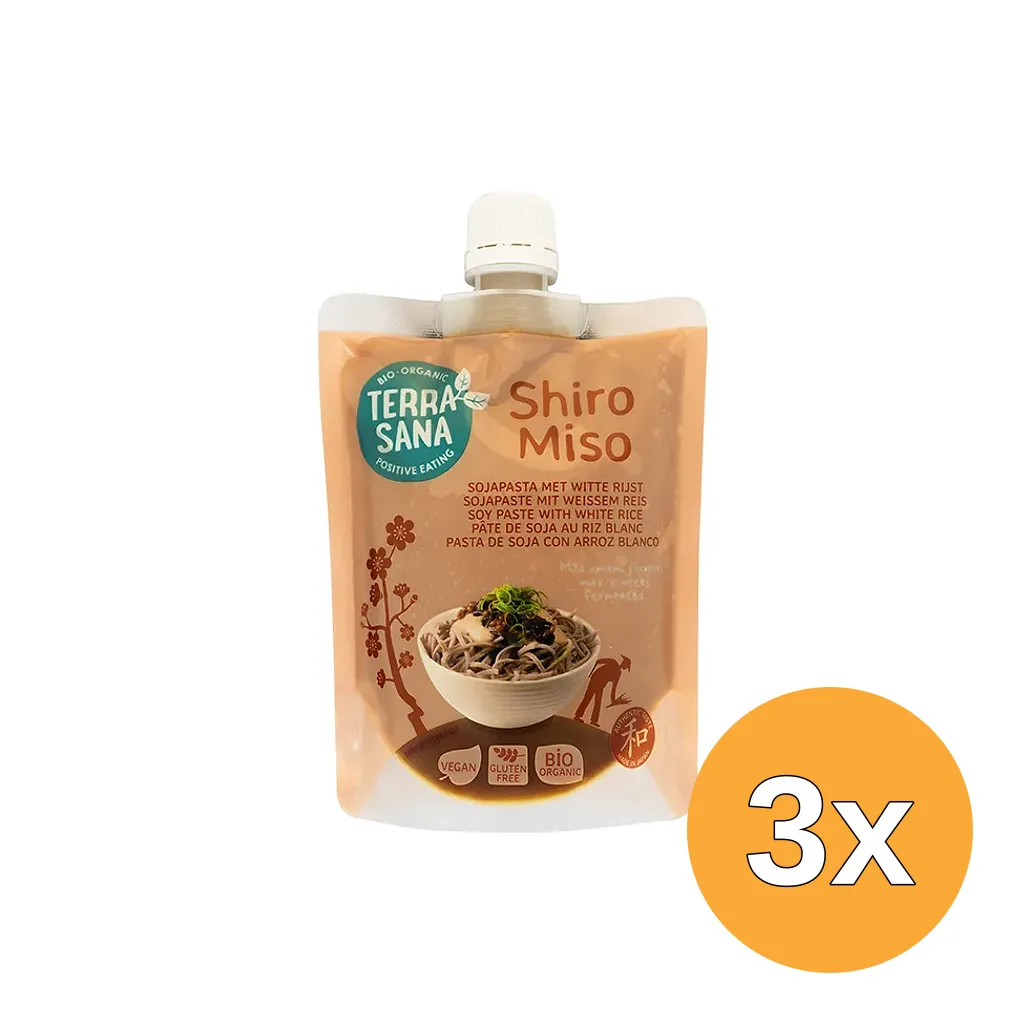 3x Terrasana Shiro Miso Spout Eko Bio (250 gr)