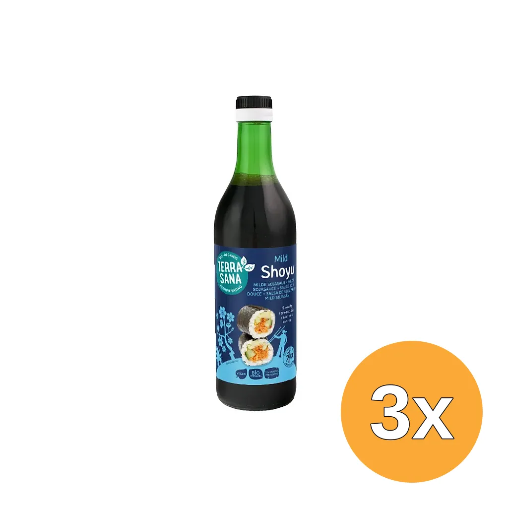 3x Terrasana Shoyu Bio (500 ml)