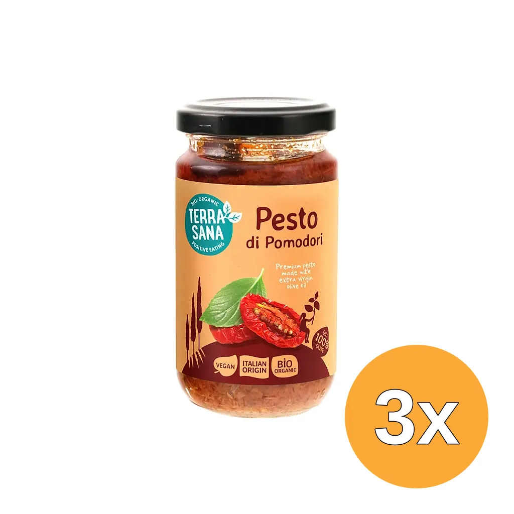 3x Terrasana Tomatenpesto Bio (180 gr)