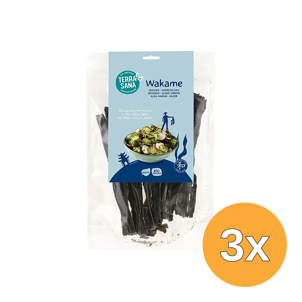 3x Terrasana Wakame Type A Bio (50 gr)