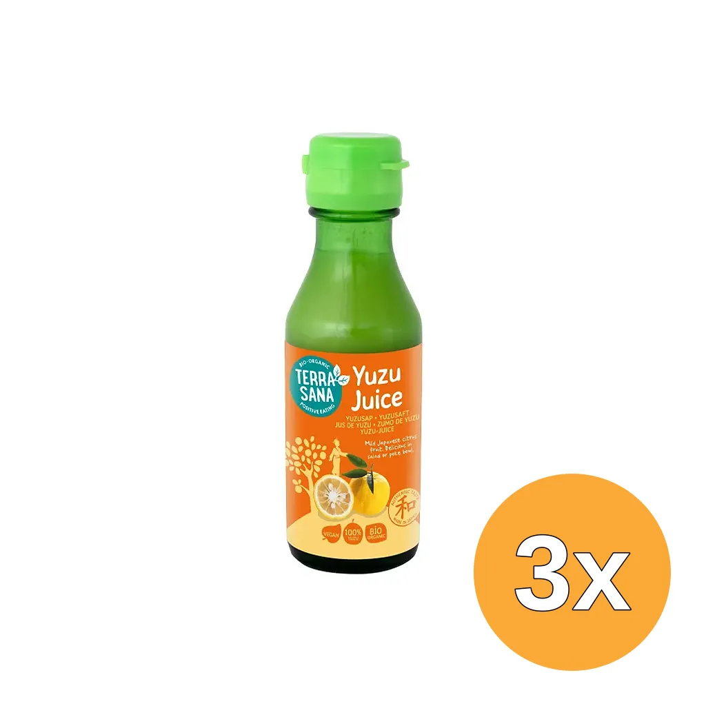 3x Terrasana Yuzu Citrus Sap Bio (100 ml)