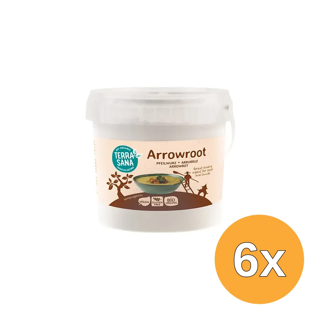 6x TerraSana Arrowroot bio (800 gr)