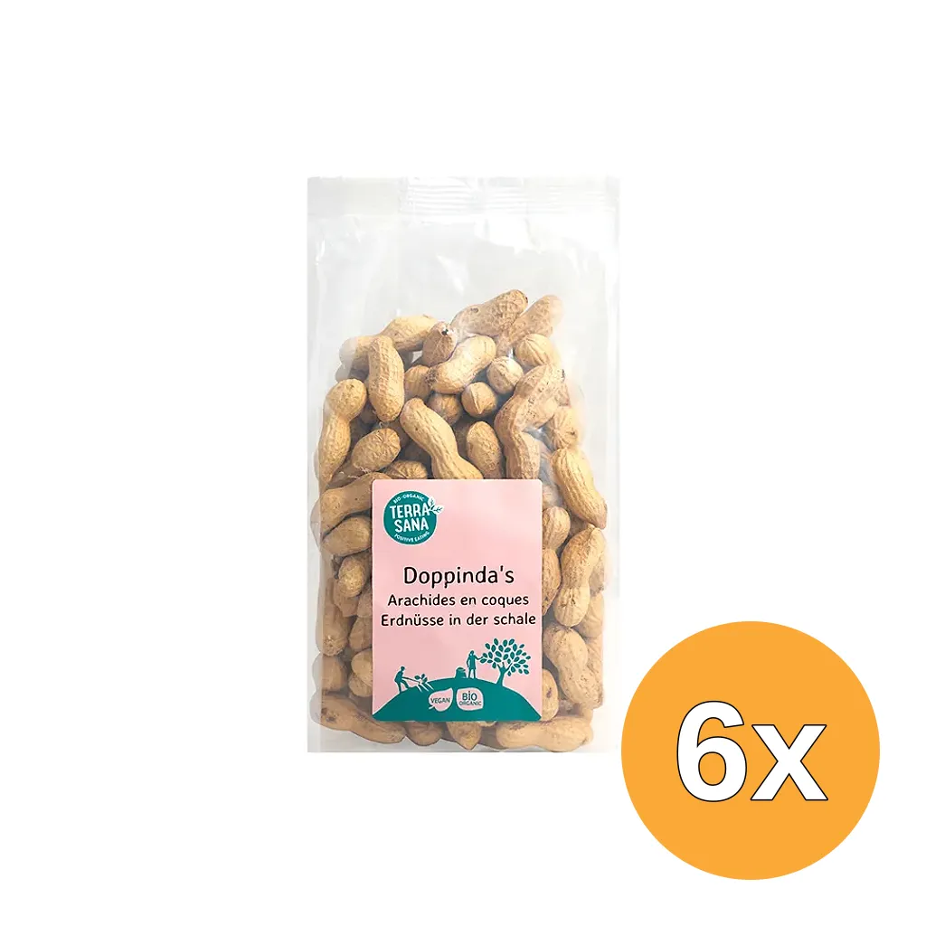 6x TerraSana Doppinda's gebrand bio (330 gr)