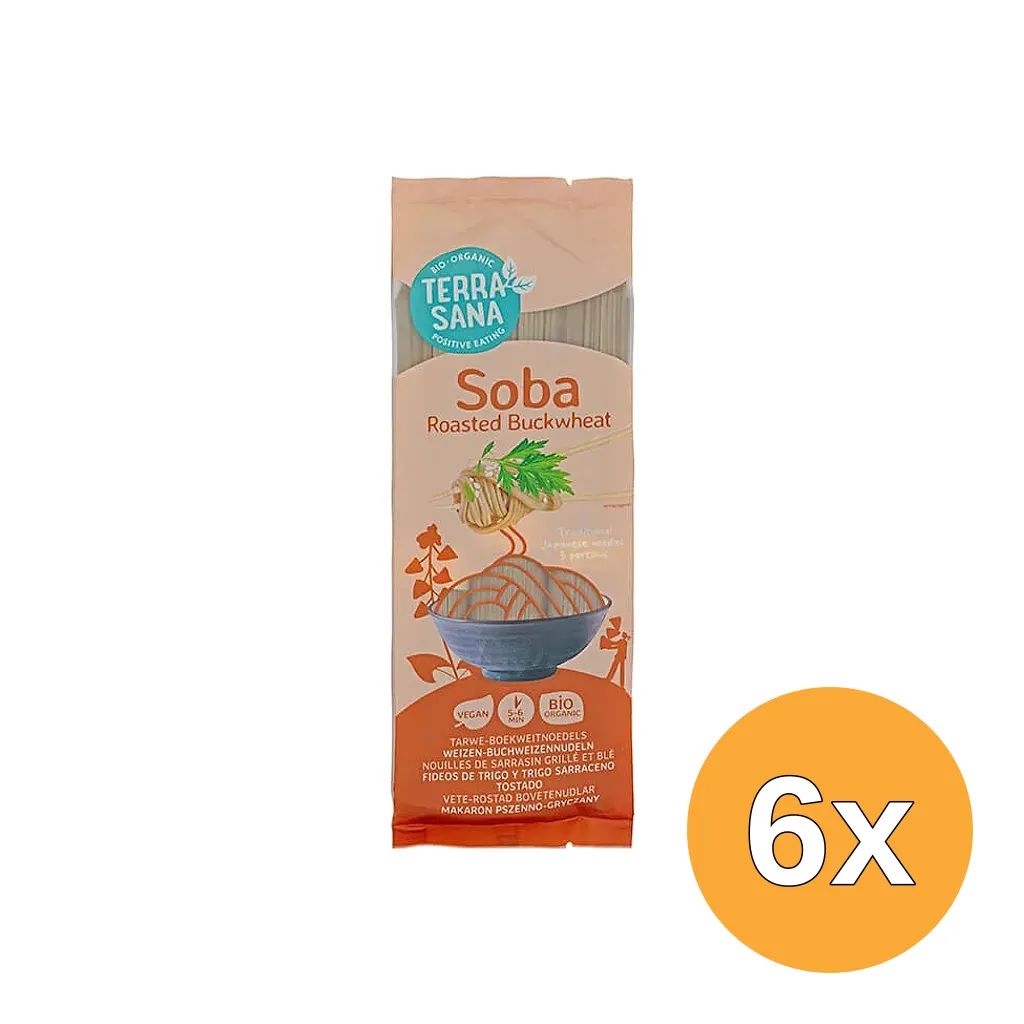 6x TerraSana Soba boekweit geroosterd (200 gr)