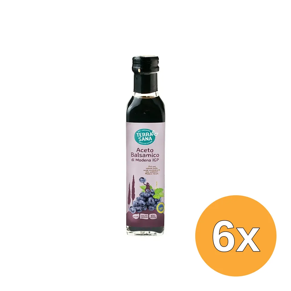 6x Terrasana Aceto Balsamico Di Modena Bio (250 ml)