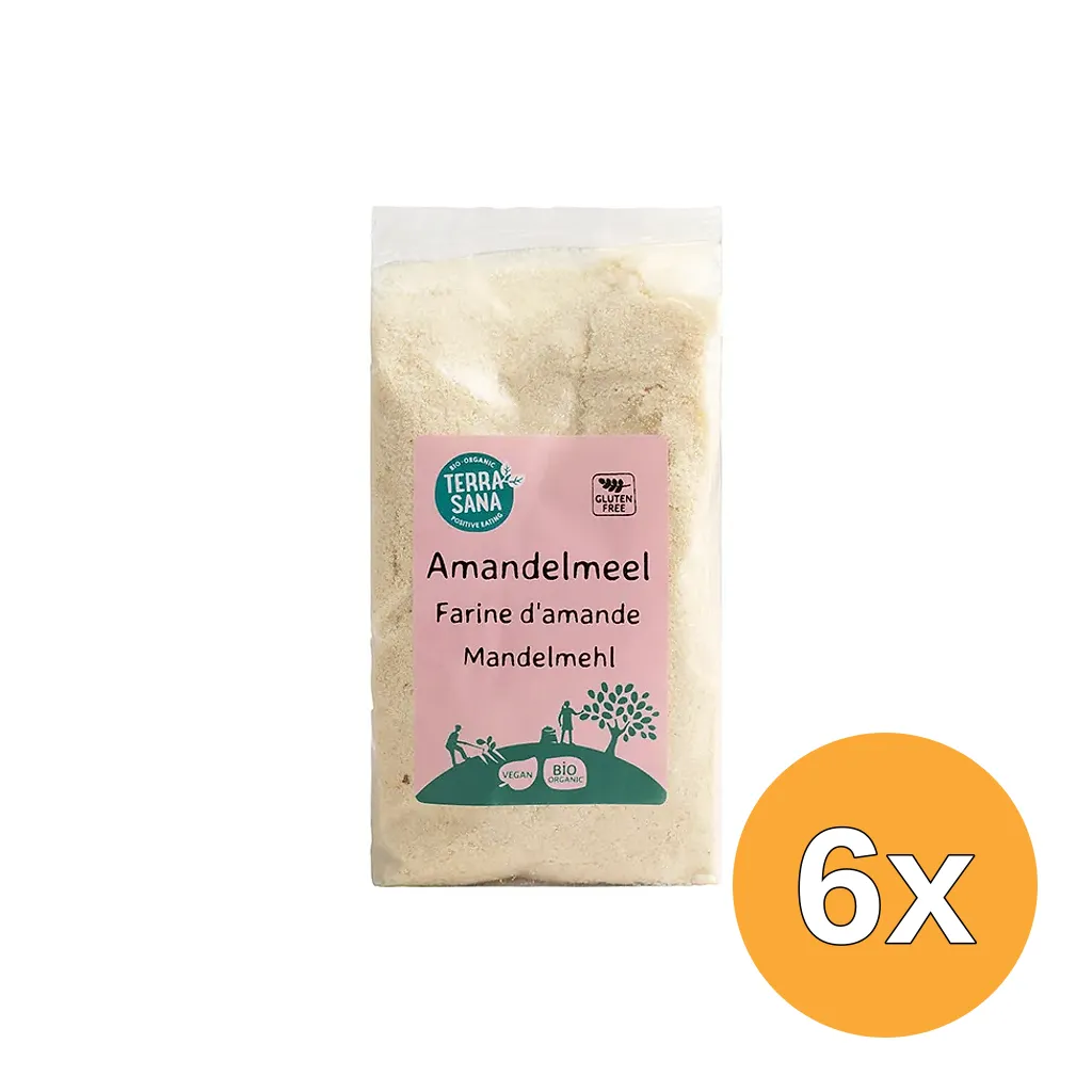 6x Terrasana Amandelmeel Bio (250 gr)