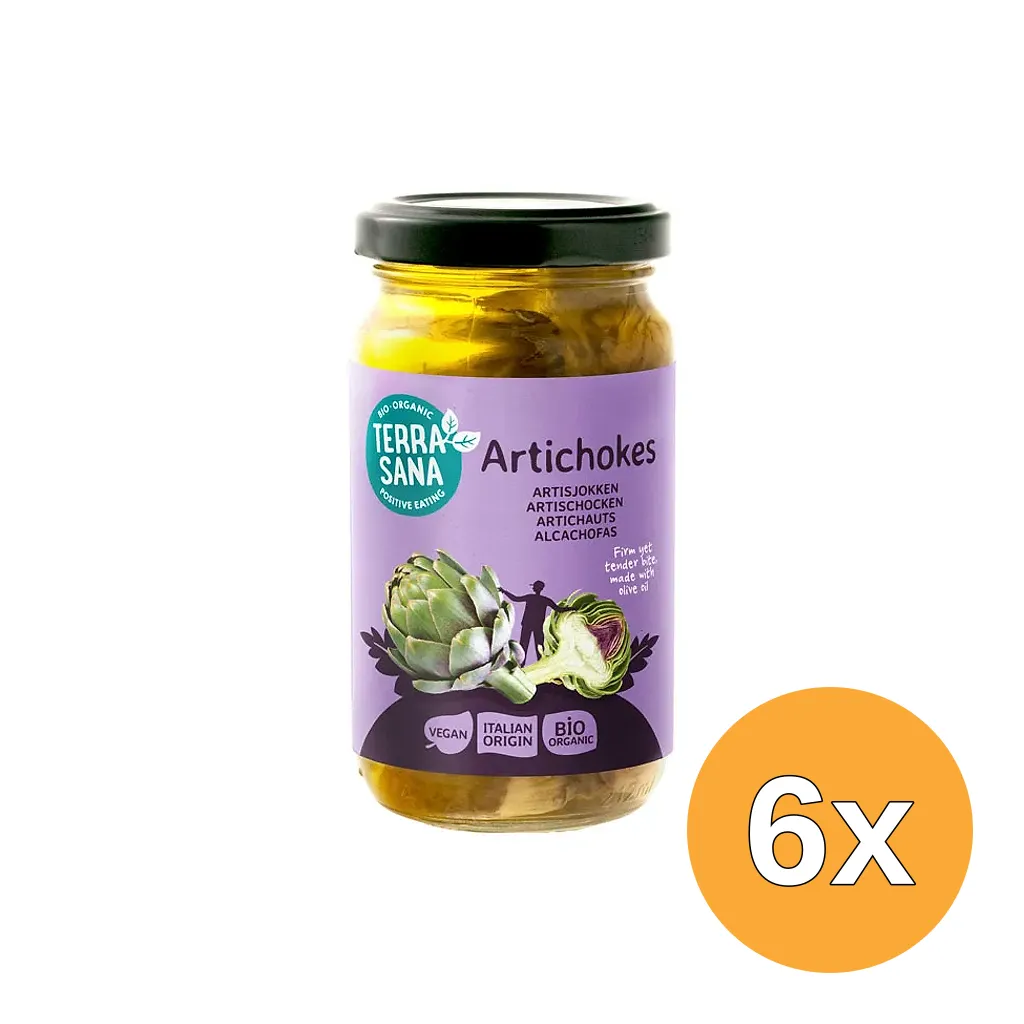 6x Terrasana Artisjokken In Olijfolie Bio (170 gr)