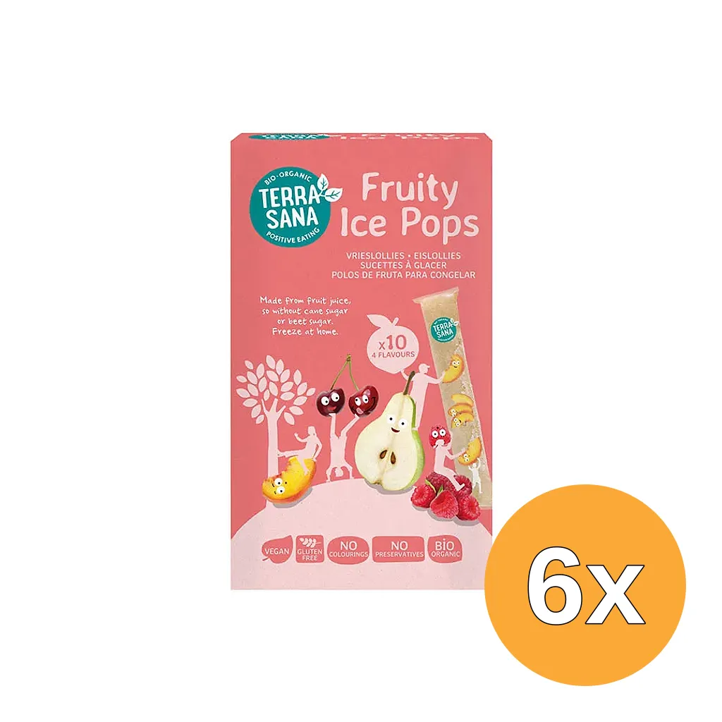 6x Terrasana Fruity Ice Pops Bio (400 ml)