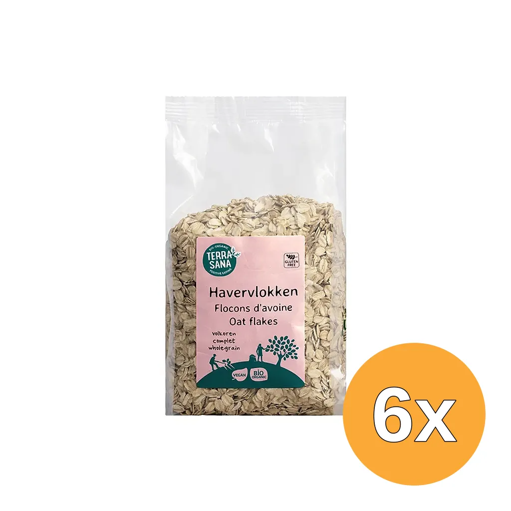 6x Terrasana Glutenvrije Havervlokken (450 gr)