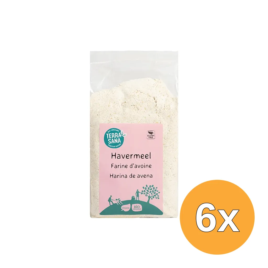 6x Terrasana Havermeel Glutenvrij Bio (500 gr)
