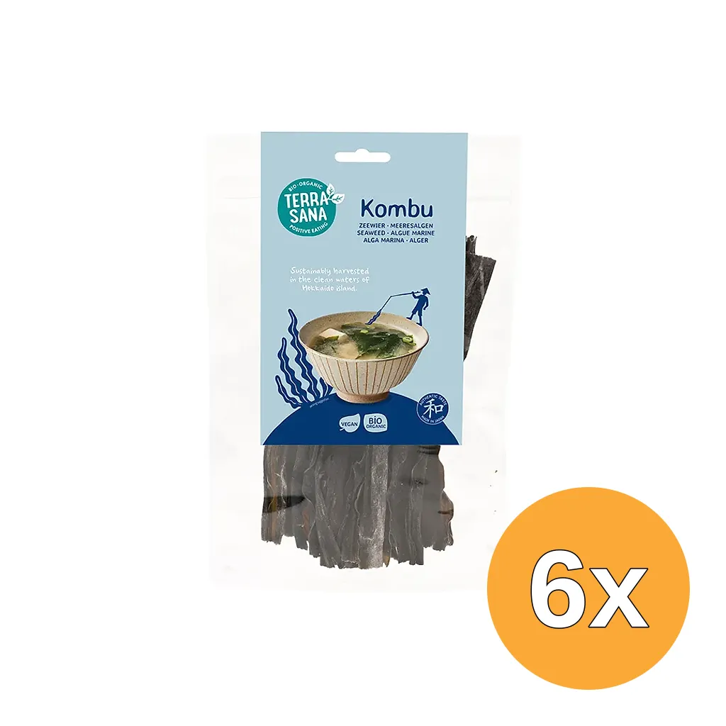 6x Terrasana Kombu Bio (50 gr)